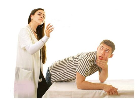 Cure male sickness with massage
